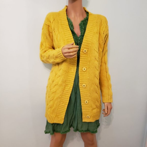 NWT Sundance French Braid Cardigan. 40% Wool. Size S. - Picture 3 of 15